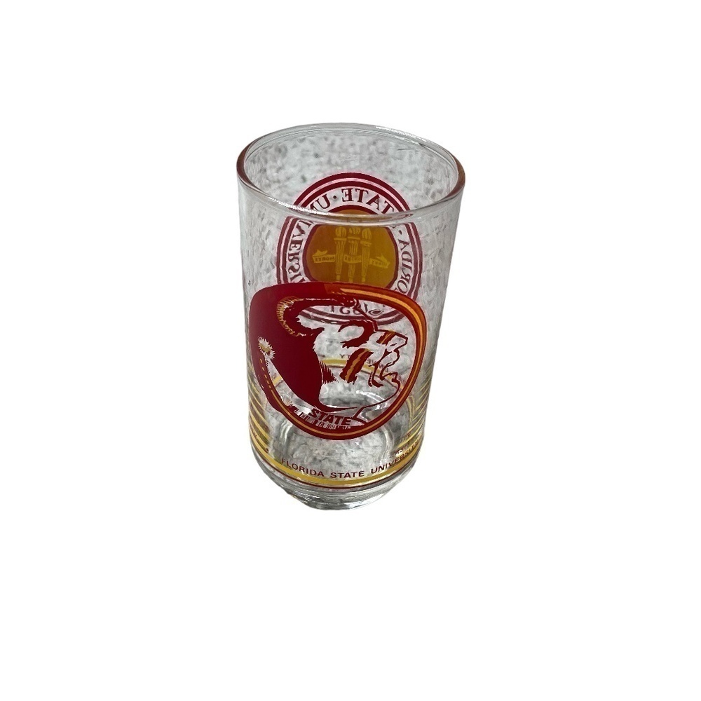 Vintage Florida State Seminoles Drinking Glass 6" Tall